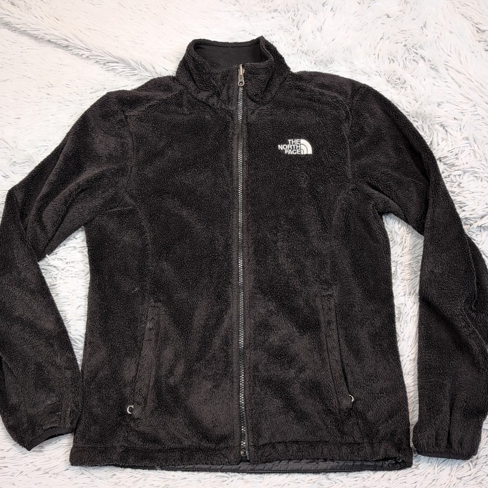 The North Face Jacket Womens S Black Cozy Soft Zip Up Pockets Fleece Comfort